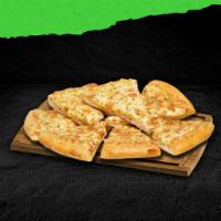 Large Garlic Cheesy Bread · 10 piece cheesy bread, topped with garlic sauce, fresh Parmesan cheese and Italian spices.