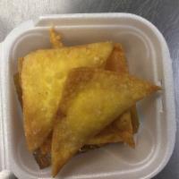 6 Piece Crab Rangoons · Fried wonton wrapper filled with crab and cream cheese.