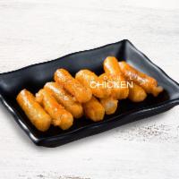 Rice Cake w Sweet &Spicy Sauce (L) 15pc · Deep Fried rice cake with Yang Nyeom sauce 