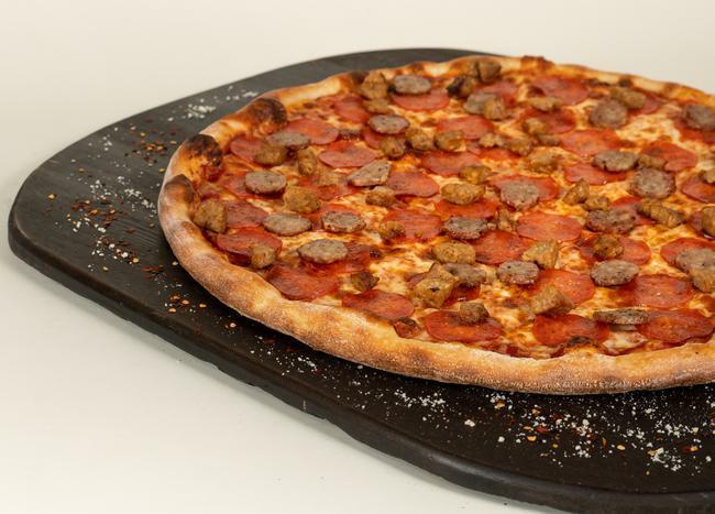 NY Style Hand Stretched Thin Crust Meat Lovers Pizza (12