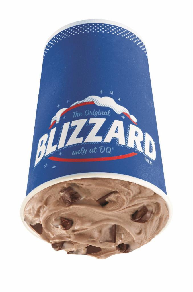 Brownie Dough Blizzard® Treat · Brownie dough pieces, choco chunks and Cocoa Fudge blended with creamy DQ® vanilla soft serve blended to Blizzard® perfection.