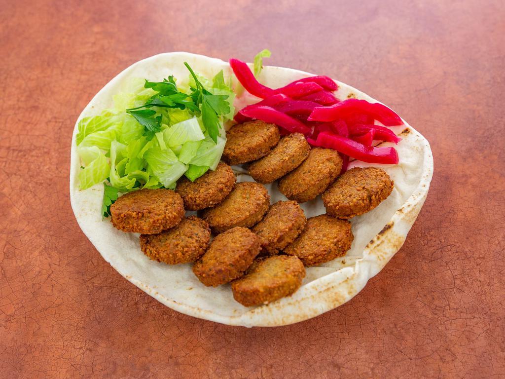 Falafel Box · Fried ground chickpeas, coriander and spices.