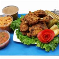 8 Pieces of Chicken Family Deal #1 ( D ) · Mix. Served with 1 lb. rice, 1 lb. beans, 12 tortillas and salsa.