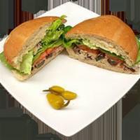 Chicken Salad Sandwich · Served with homemade chicken, salad, pecans, tomatoes and butter lettuce. Choose from torta ...