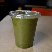 Spun Monkey Smoothie · Banana, pineapple, strawberries, spinach and apple juice. 
