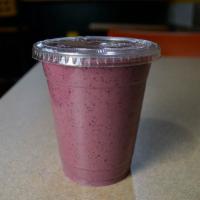 Pb and J · Blueberries, strawberries, raspberries, peanut butter, organic plant protein, rolled oats an...