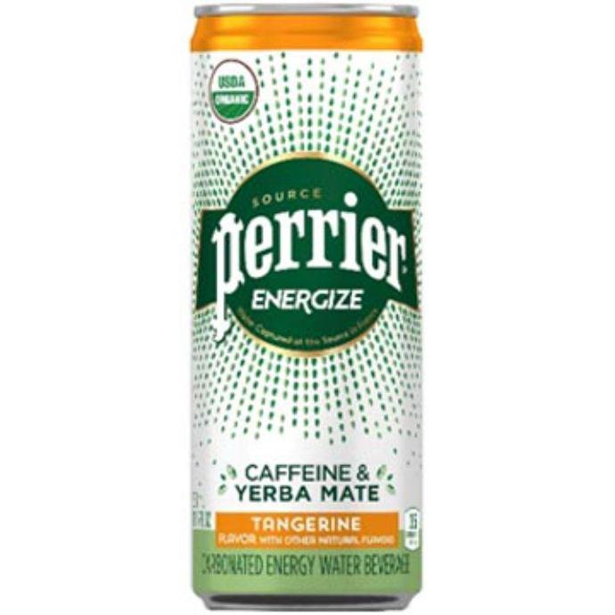 Perrier Energize Tangerine 11.15oz · The effervescent spirit of PERRIER mineral water from France, bursting with bubbles and now powered by plant-based caffeine from organic Green Coffee and Yerba Mate extracts