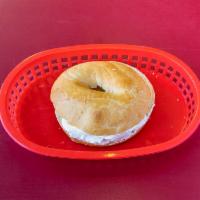 Bagel with Cream Cheese · Toasted bagel with cream cheese spread on both sides. If you want multiples of a certain typ...