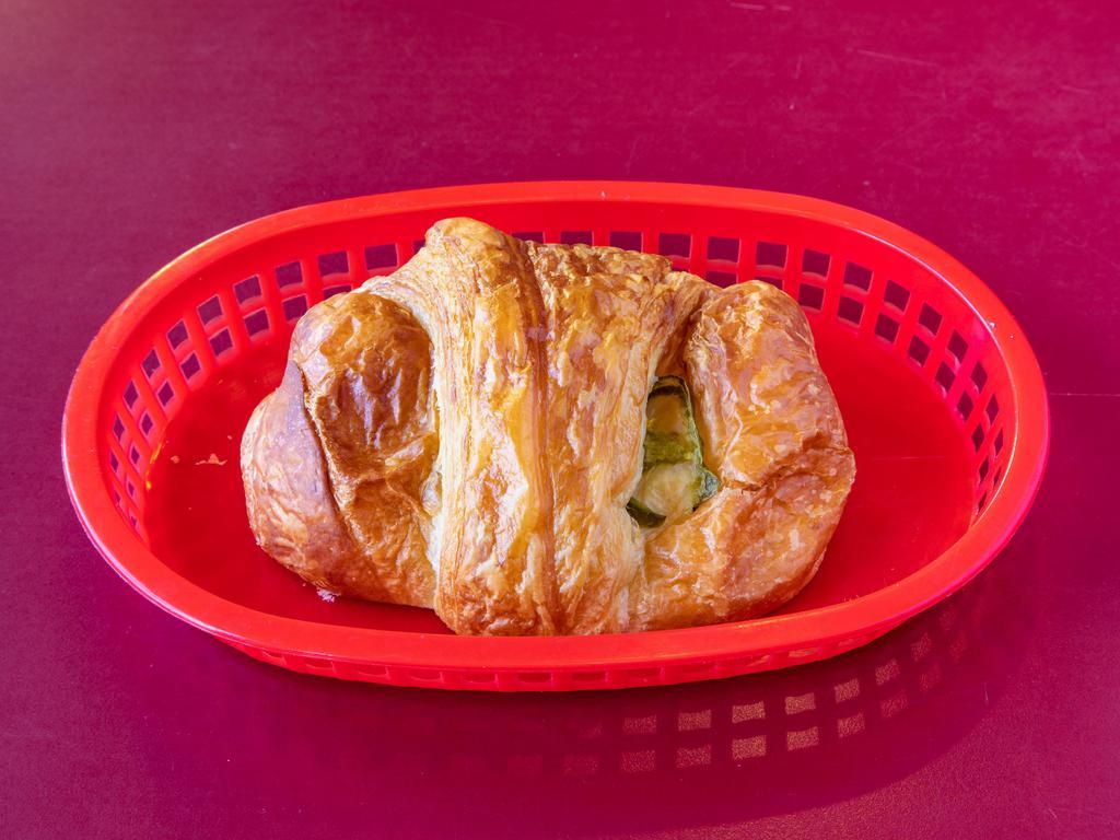 Ham, Cheese, and Jalapeno Croissant · Ham, cheese, and jalapenos stuffed croissant.