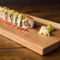 *Wildcat Roll · Salmon, jalapeños, cucumbers, topped with avocado and sriracha.