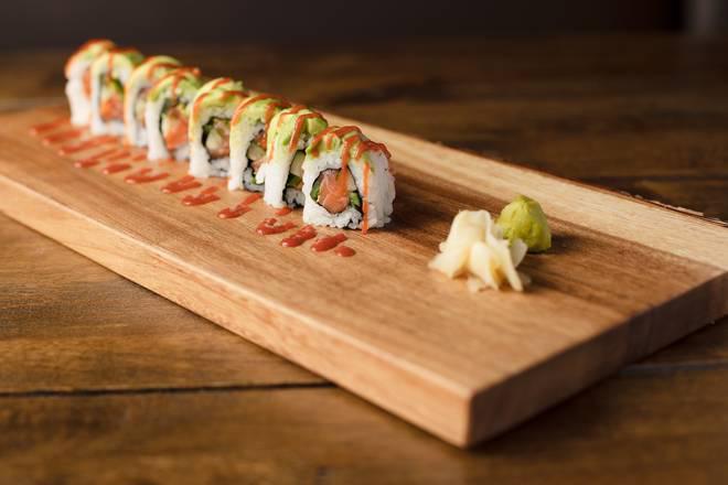 *Wildcat Roll · Salmon, jalapeños, cucumbers, topped with avocado and sriracha.
