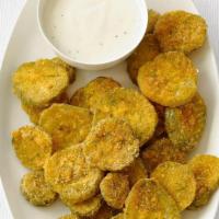 Fried Pickles · Served with ranch dressing 1.5oz.