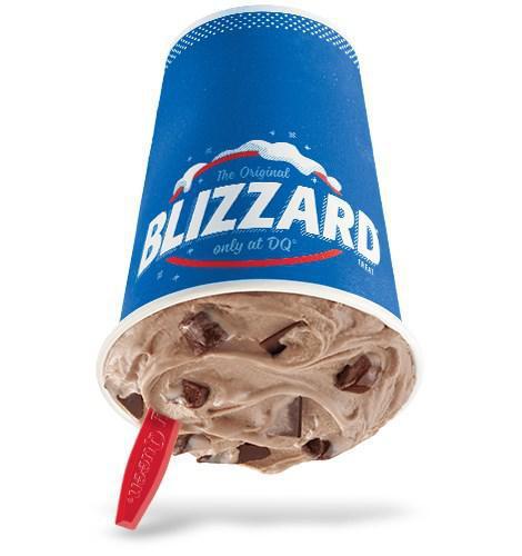 Brownie Dough Blizzard® Treat · Brownie dough pieces, choco chunks and Cocoa Fudge blended with creamy DQ® vanilla soft serve blended to Blizzard® perfection.