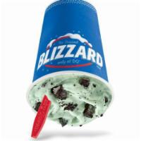 Mint Oreo® Blizzard® Treat		 · Bright green mint-colored soft serve with Oreo pieces and creme de menthe for a delicious an...