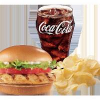 4. Grilled Chicken Sandwich Combo · Served with chips and a drink.