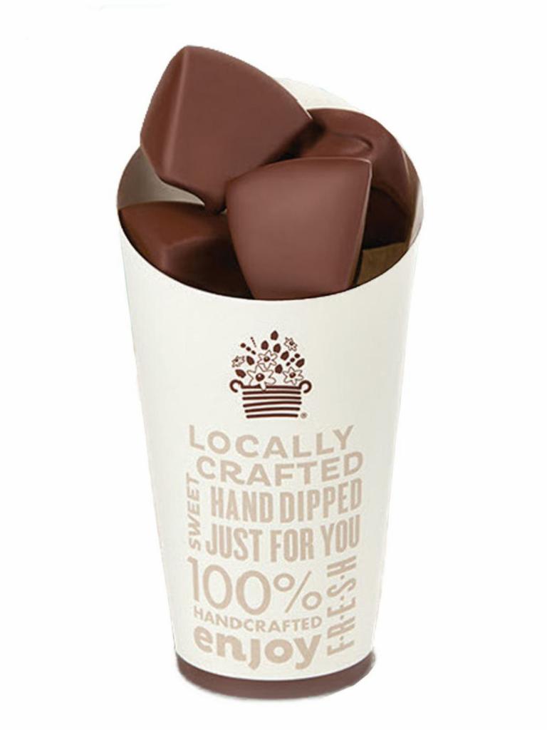 Chocolate Dipped Apple Bites Cone · Crisp, fresh Granny Smith apple bites hand dipped in real, gourmet chocolate make chocolate dipped apple bites cone is a perfectly sweet pick me up.