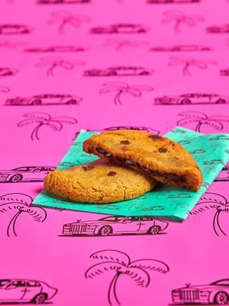 Don’t Play Your Self Chocolate Chip Cookie   · A giant, gooey, fresh-baked chocolate chip cookie stuffed with molten chocolate.