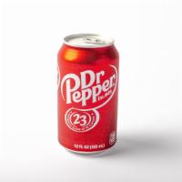 Dr. Pepper · 12 oz can of Dr Pepper.
