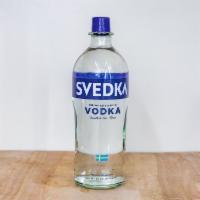 Svedka, 1.75 Liter Vodka · Must be 21 to purchase. 40.0% alcohol by volume.  