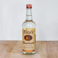 Tito's, 750 ml. Vodka · Must be 21 to purchase. 40.0% alcohol by volume.  