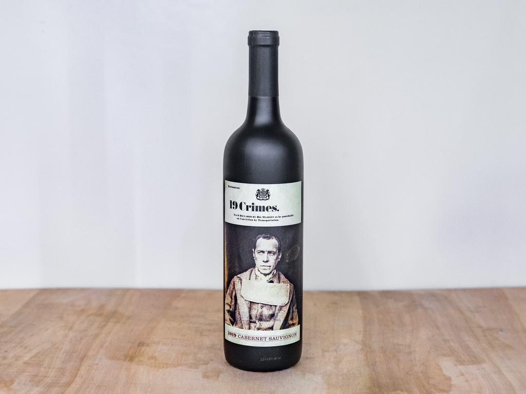 19 Crimes Cabernet Sauvignon, 750 ml. Wine · Must be 21 to purchase. 13.5% alcohol by volume.  
