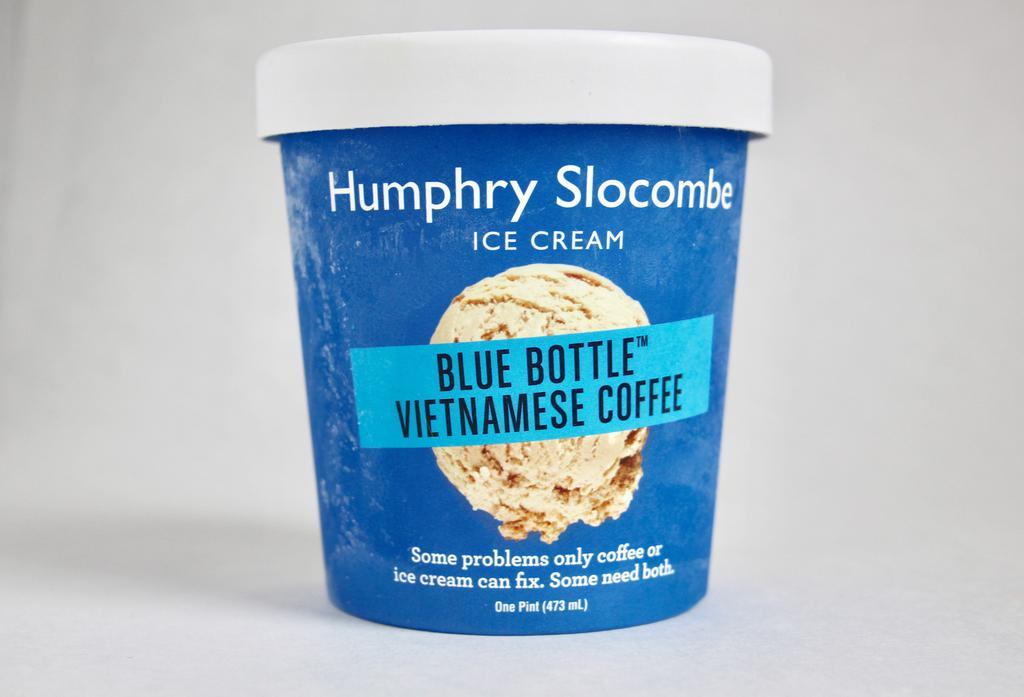 Blue Bottle Vietnamese Coffee Ice Cream · Traditional Vietnamese coffee with chicory, sweetened condensed milk and Giant Steps Blue Bottle Coffee. 1 pint.
