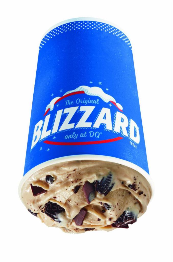 Oreo Mocha Fudge Blizzard® Treat · OREO cookie pieces, coffee and choco chunks blended with creamy DQ® vanilla soft serve blended to Blizzard® perfection.

