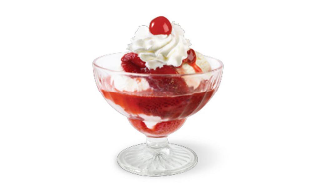 Old Fashioned Sundae · Vanilla ice cream with your choice of topping, whipped cream and a cherry.