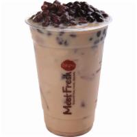 Milk Tea with Red Beans and Boba · 