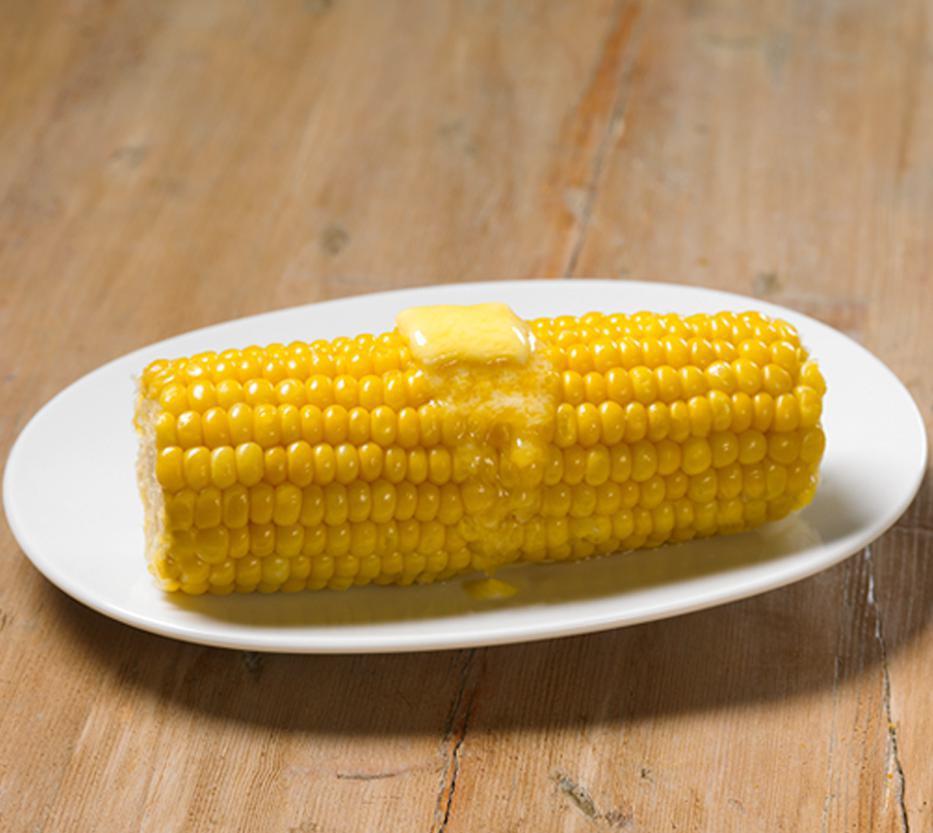Corn on the Cob · Sweet, buttery and bursting with flavor. Our corn is like the dessert of the vegetable world.