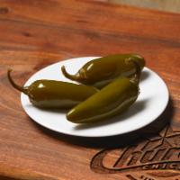 3 Jalapeño Peppers · Order a side of jalapeño peppers and squeeze the juice onto your chicken. In-the-know Church...