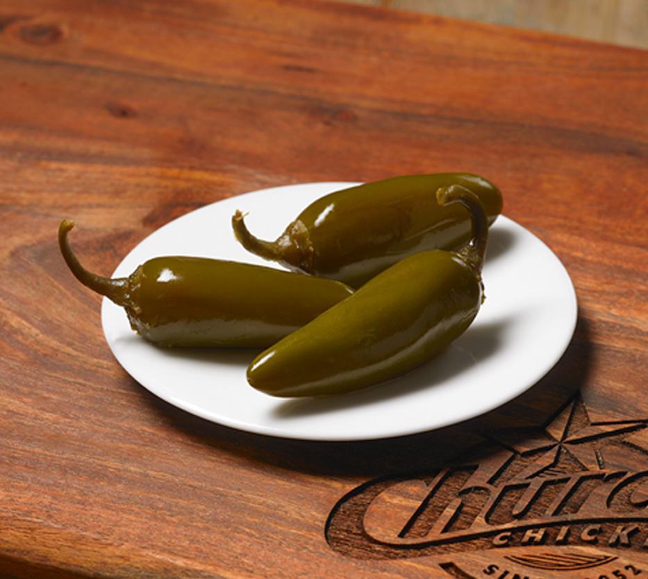3 Jalapeño Peppers · Order a side of jalapeño peppers and squeeze the juice onto your chicken. In-the-know Church's® eaters have been rolling like that since 1952.
