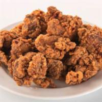 Livers · Hand breaded chicken livers.