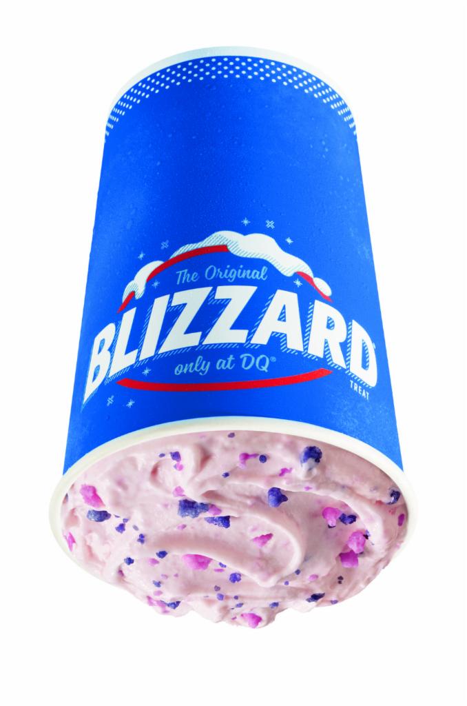 Cotton Candy Blizzard® Treat · Cotton candy sprinkles blended with our world-famous vanilla soft serve to Blizzard® Perfection