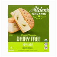 Key Lime Round Sammies by Alden's Organic SKU: 376564 · 14 oz. Made with drizzles of real organic lime and sandwiched between 2 vanilla wafers, thes...
