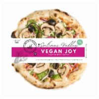 Vegan Joy Pizza by Tricycle Pizza SKU: DFVZ10 · 10.6 oz. Try out the vegan joy pizza by tricycle pizza that has spinach, red onions, mushroo...