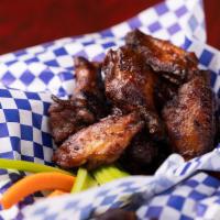 Firetruck Wings · Icebreak IPA. Dry rubbed smoked wings (never fried), carrots, celery, ranch or blue cheese d...