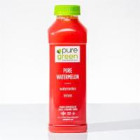 Pure Watermelon, Cold Pressed Juice (Hydration and Recovery) · Watermelon and lemon. 

Proud support of local and organic farms 
Nutrition as nature intend...