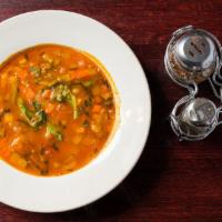 Minestrone Di Verdure · Traditional Italian vegetable soup.