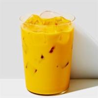 Golden Mylk (GF) · We combine cold-pressed turmeric and ginger roots with a hint of honey as a base, then mix w...