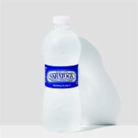 Spring Water · Saratoga Natural Spring Water, as smooth as it gets.