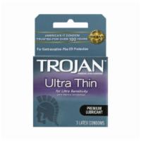 Trojan Sensitivity Ultra Thin Premium Latex Condoms (3 count) · 