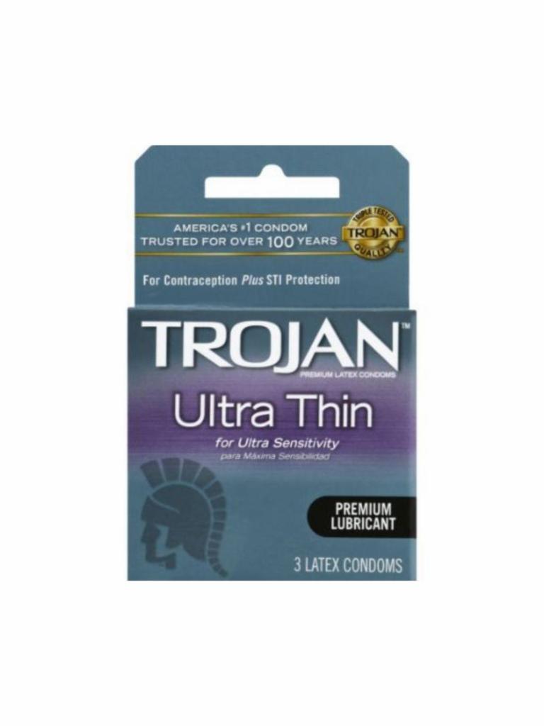 Trojan Sensitivity Ultra Thin Premium Latex Condoms (3 count) · 