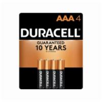 Duracell AAA Alkaline Battery (4 count) · 