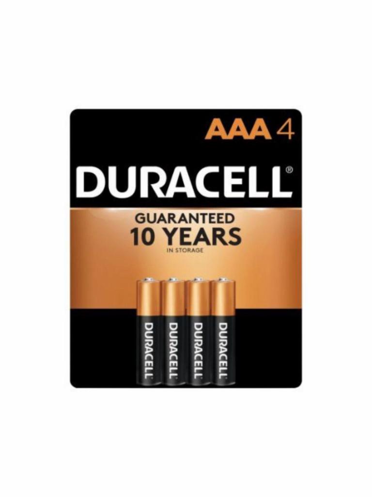 Duracell AAA Alkaline Battery (4 count) · 