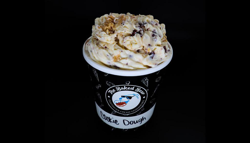Cookie Dough Pint · Chocolate chip ice cream with cookie dough pieces.