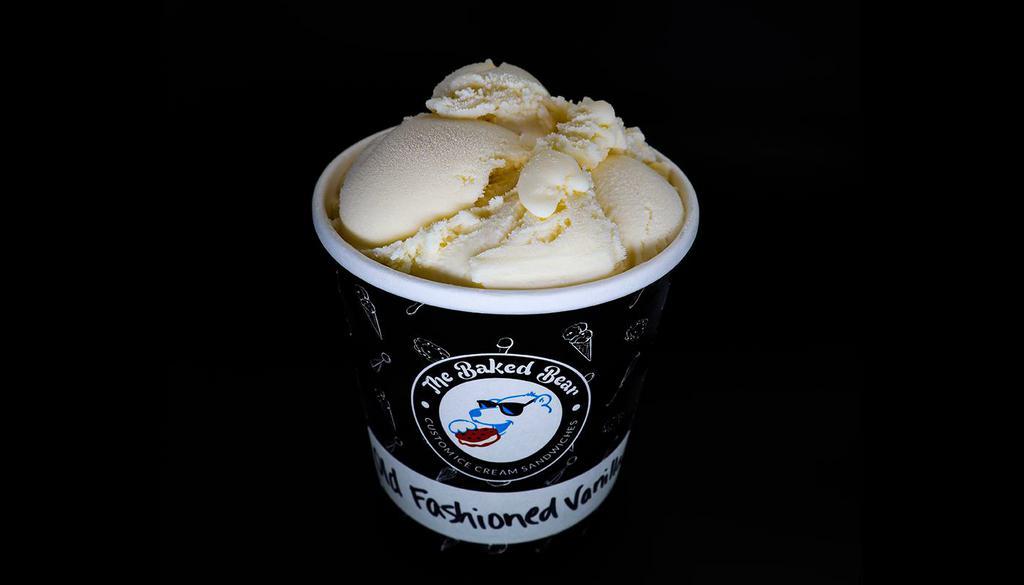 Old Fashioned Vanilla Pint · Old fashioned vanilla ice cream. (egg-free) (gluten-free).