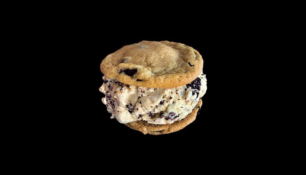 Chocolate Chip Cookies with Cookie Dough Ice Cream · Classic homemade chocolate chip cookies with a chocolate chip ice cream with cookie dough pieces. (no substitutions).
