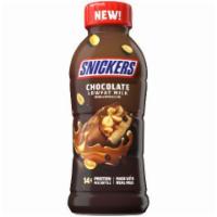 Snickers Low Fat Chocolate Milk 14oz · Reduced in fat, but not lacking in flavor in this rich and creamy milk.