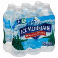 ICE MOUNTAIN 100% Natural Spring Water 6 Pack 16.9oz · Ice Mountain® Brand 100% Natural Spring Water is sourced only from carefully selected spring...